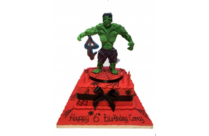Hulk & Spiderman Cake